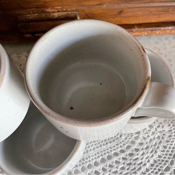 5 MCM Dansk Nielstone Speckled Stoneware Flat Mugs Cups Niels Refs-gaard Design - Picture 3 of 15